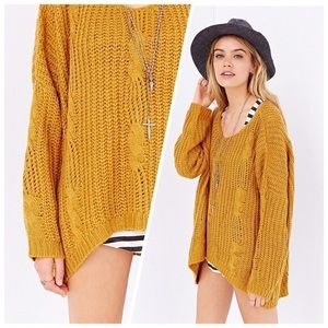 unif x urban outfitters cable knit sweater